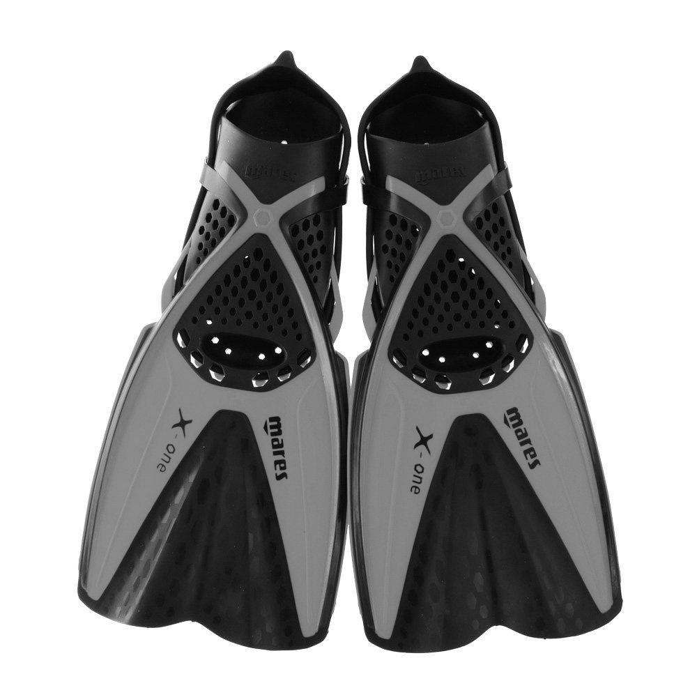 Mares Bonito X-One Adult Dive Mask Snorkel and Fins Set Dark Grey/Black