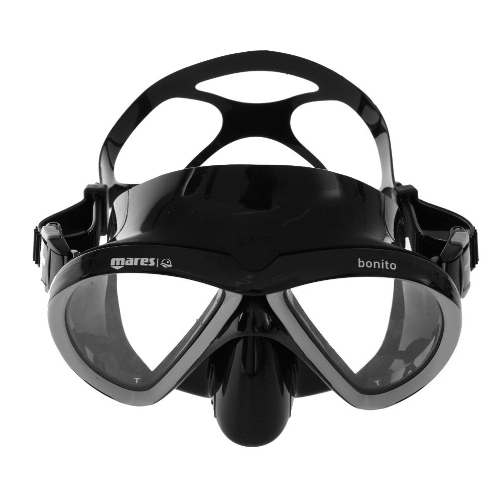 Mares Bonito X-One Adult Dive Mask Snorkel and Fins Set Dark Grey/Black