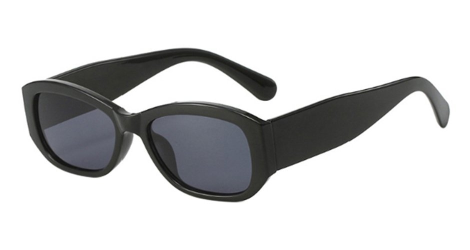 Pacific Polarised Lizzie Sunglasses Black Frame Grey Lens