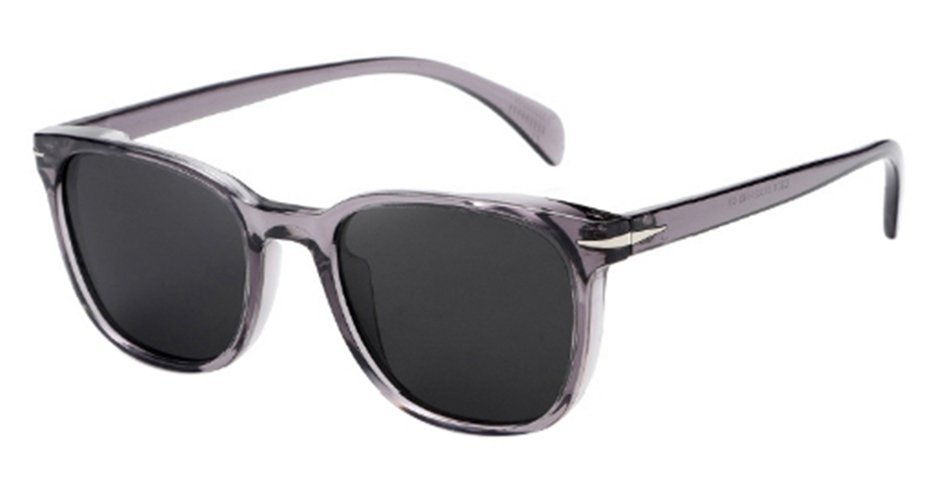 Pacific Polarised Twist Sunglasses Xtal Grey Frame Grey Lens