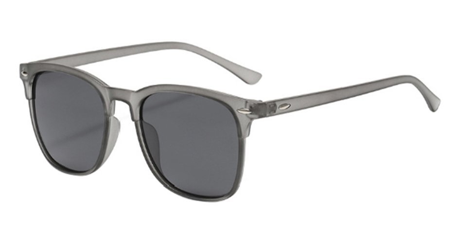 Pacific Polarised Norse Sunglasses Satin Xtal Grey Frame Grey Lens