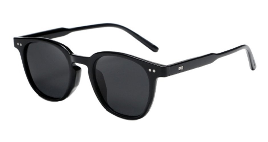 Pacific Polarised Smeck Sunglasses Black Frame Grey Lens