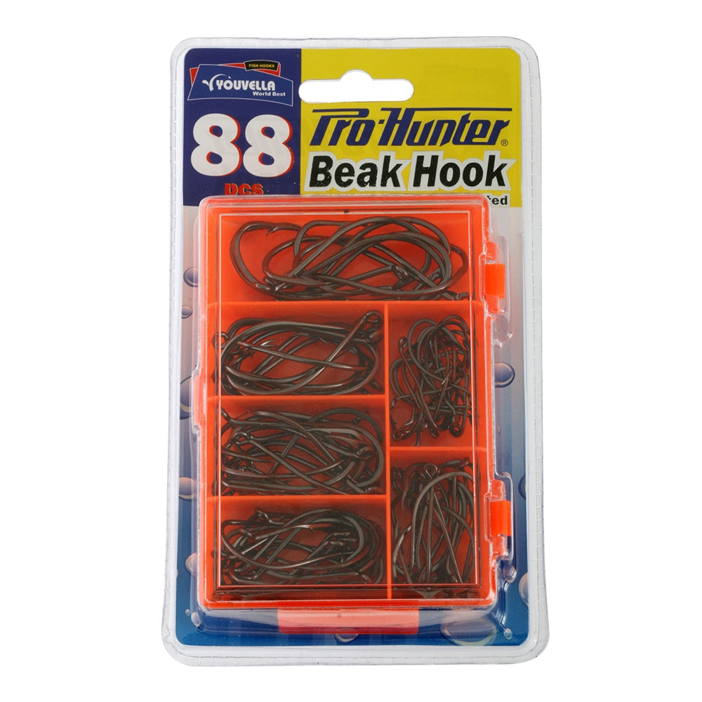 Pro Hunter Youvella 88 Piece Assorted Beak Hook Pack