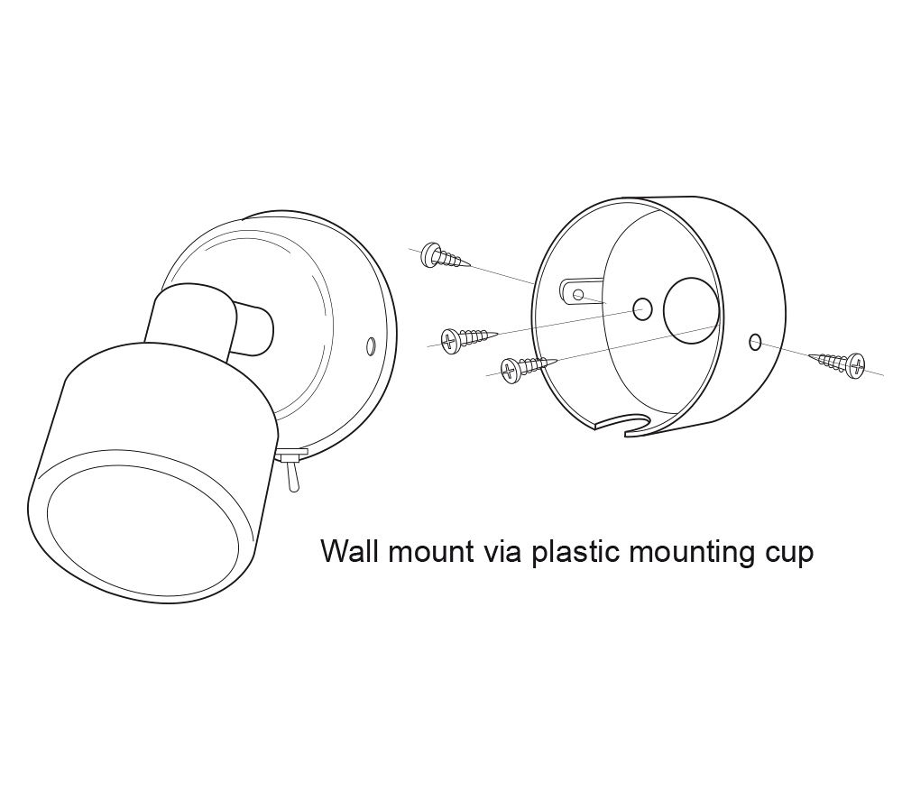 Hella Marine Ponui Gen 2 Wall Mount Lamp 24V White LED/Bright Chrome