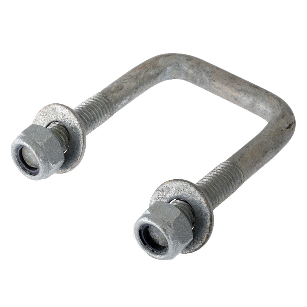 Trailparts U-Bolts Square 85mm 90mm x M12 Galvanised