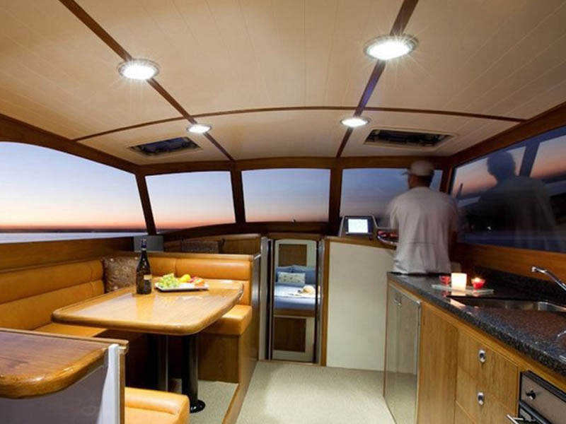 Hella Marine EuroLED 150 Recessed Touch Lamp Warm White - White Plastic