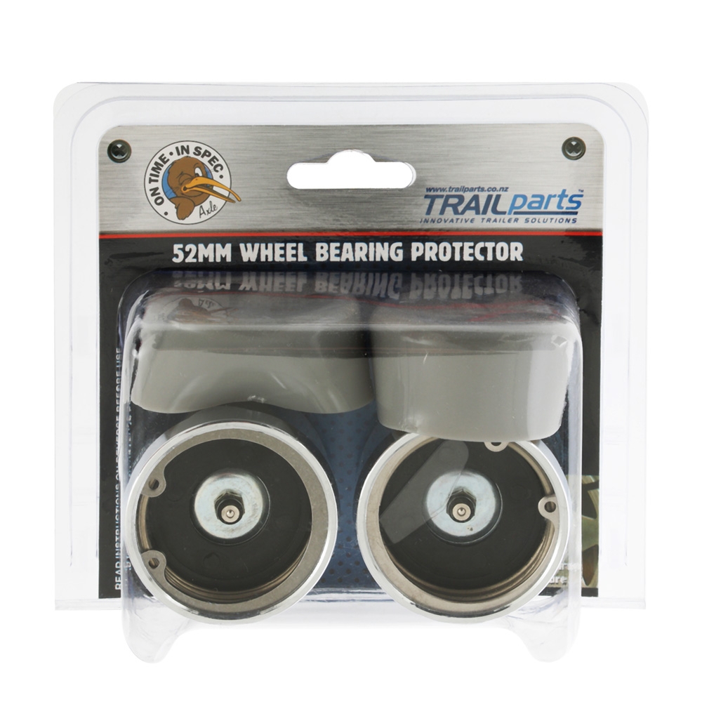 Trailparts Wheel Bearing Protector 52 mm Chrome Plated Pair