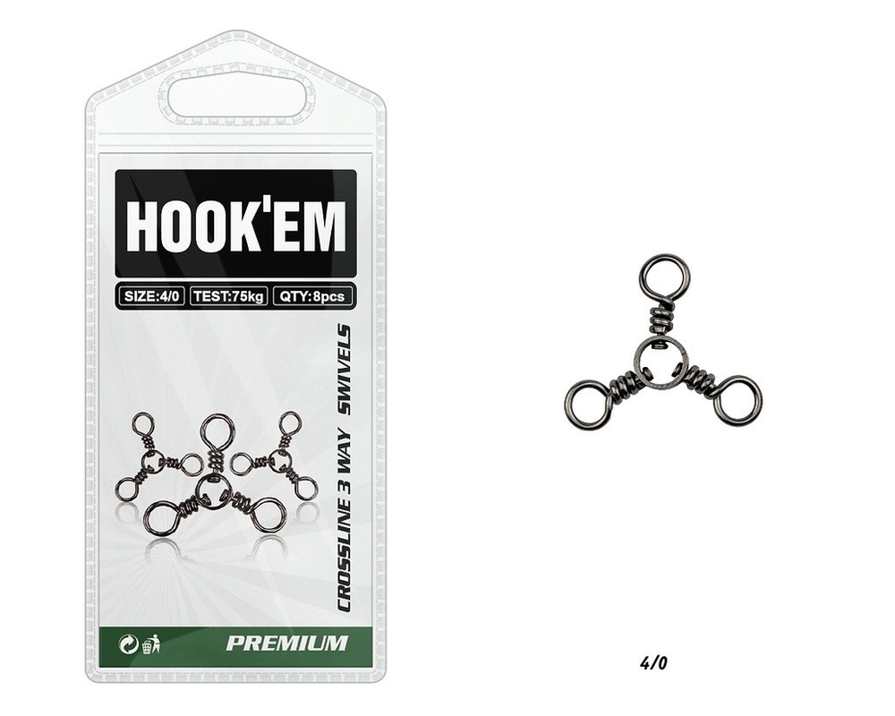 Hook'em Premium Crossline Swivels Hook'em Premium Crossline Swivels