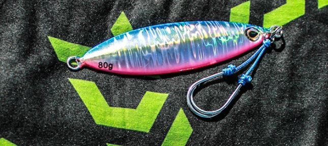 Daiwa Saltiga Slow Knuckle Jig 80g Pink/Blue