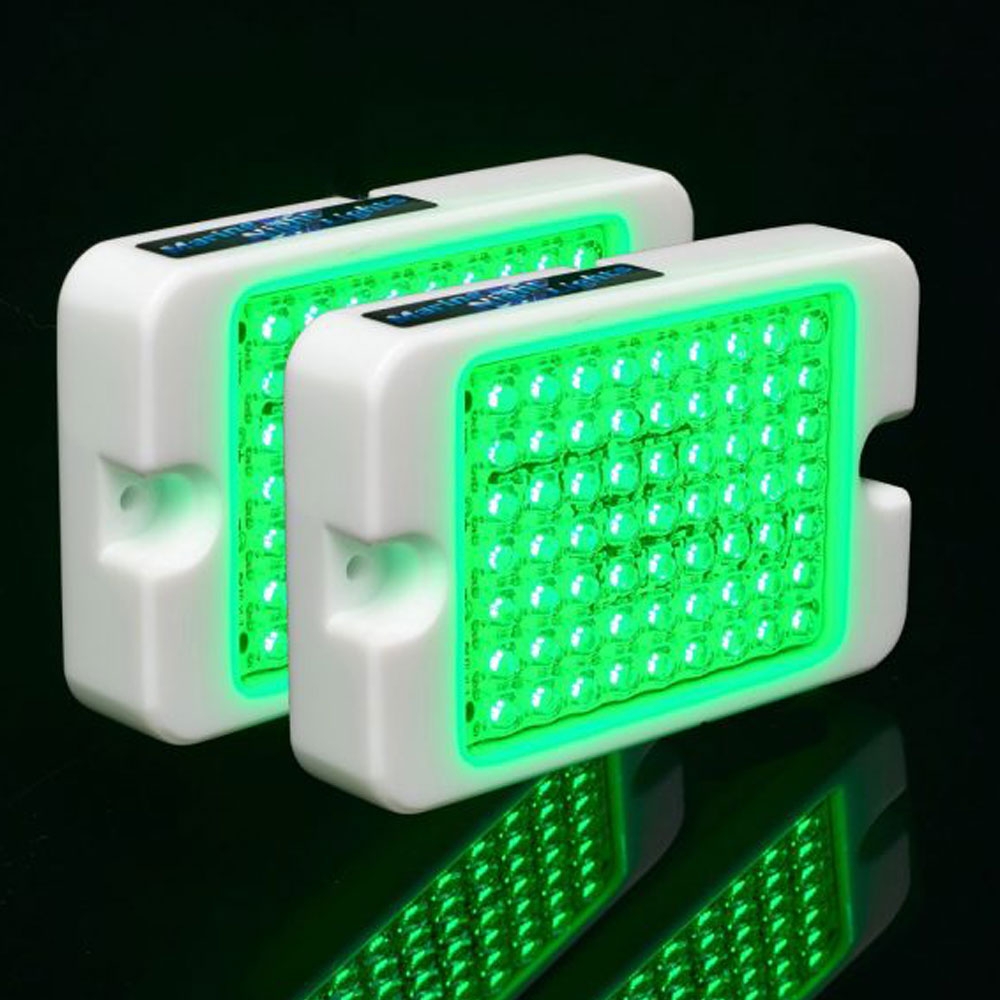 Marine Night Lights 63 LED Underwater Boat Lights 2040lm Green
