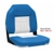 Oceansouth High Back Deluxe Fold Down Boat Seat Blue/White