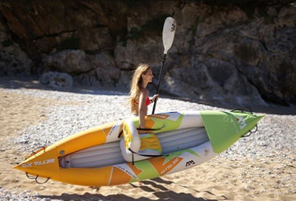 Aqua Marina Betta-312 Leisure Solo Inflatable Kayak with Paddle 10'3''