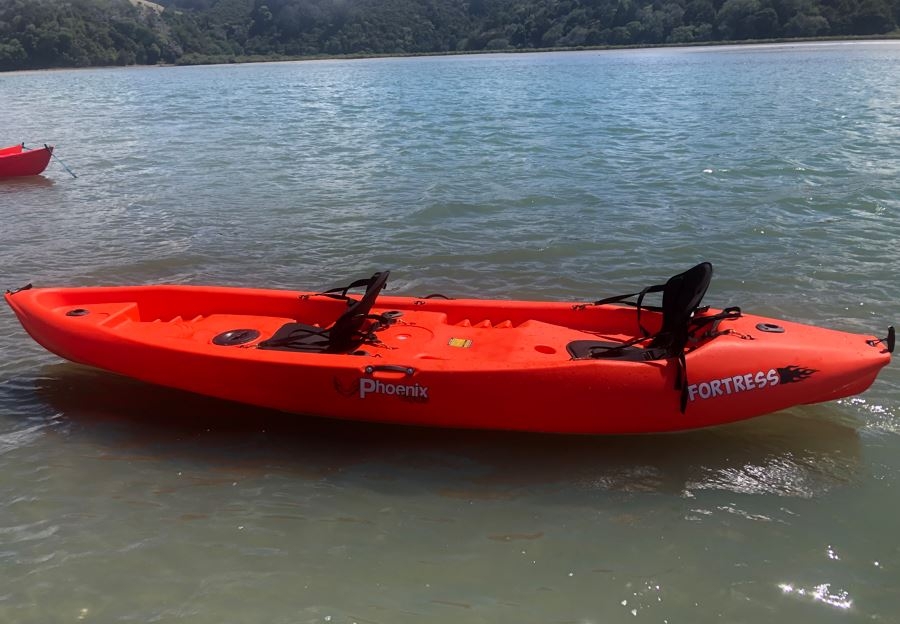 Phoenix Kayaks Fortress 2 Person Kayak with Paddles and Seat Mango