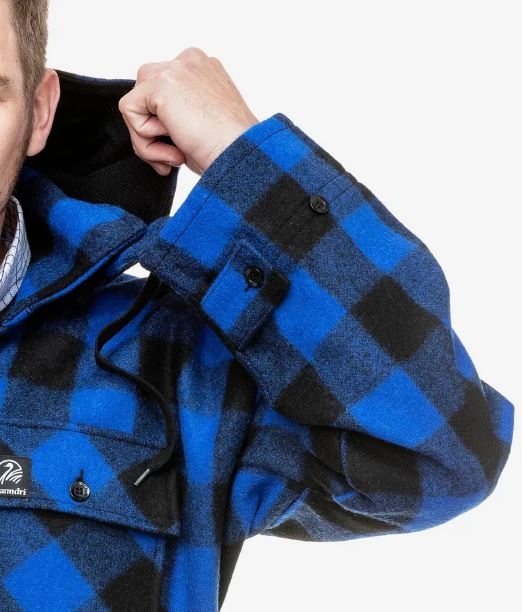 Swanndri Mens Mosgiel Wool Bushshirt with Zip-up Front