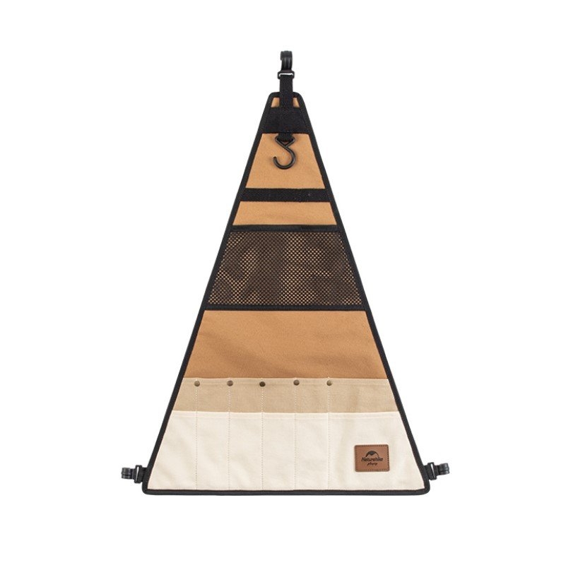 Naturehike Triangle Hanging Camping / Kitchen Organiser Khaki 43.5 x 59cm