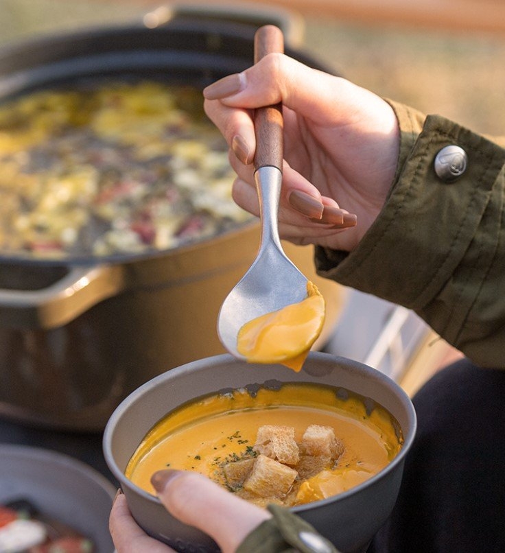 Naturehike Stainless Walnut Wood Premium 5-Piece Cutlery Set