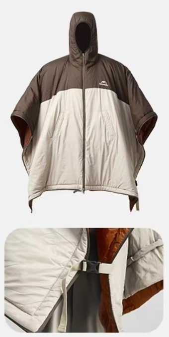 Naturehike Cloak Wearable Sleeping Bag Brown/Tan