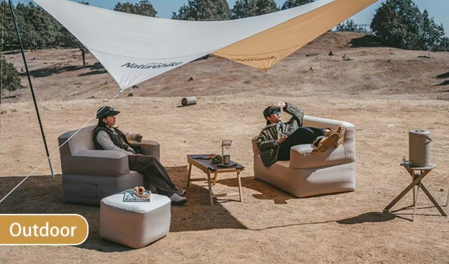 Naturehike Inflatable Double Sofa with Built-In Pump 130cm