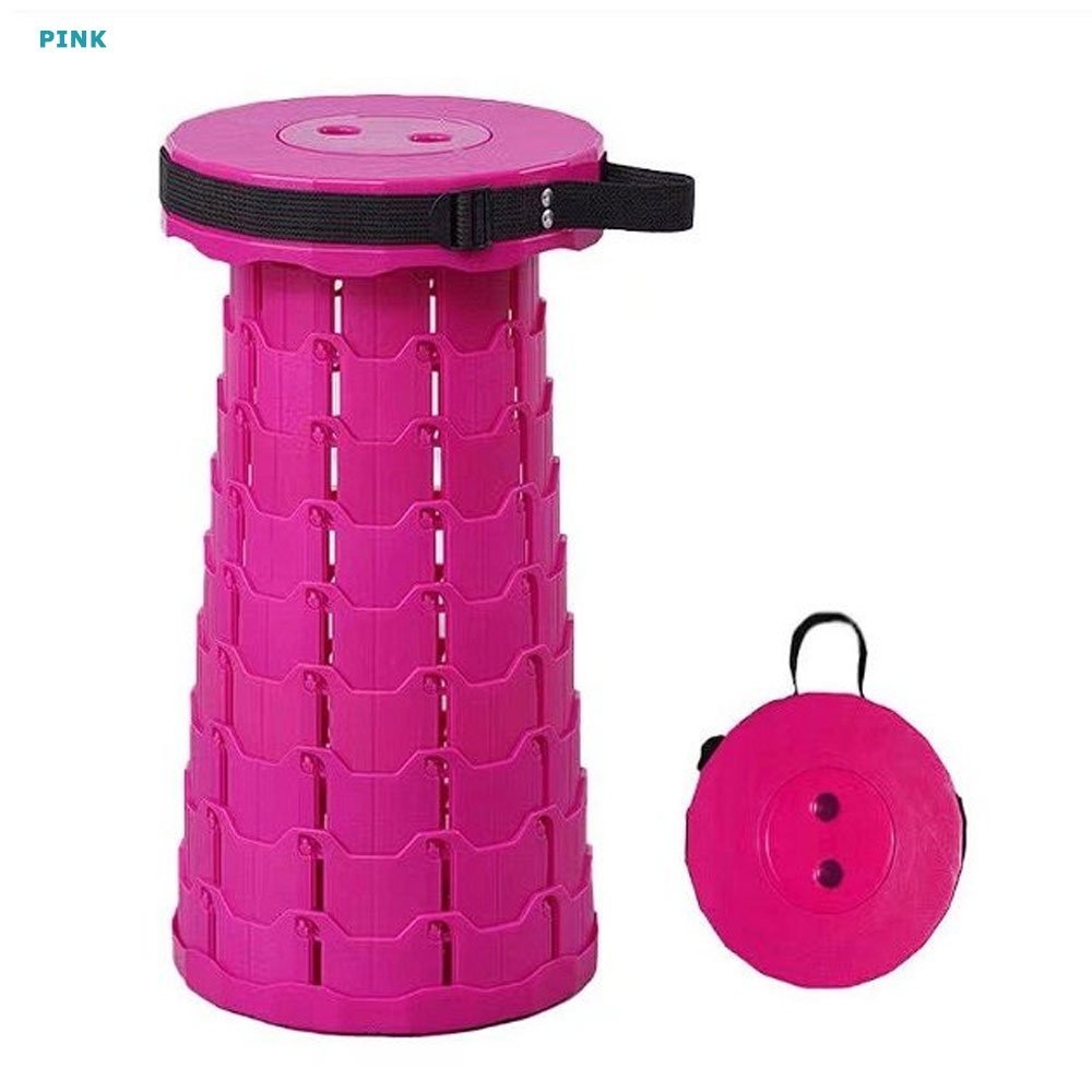 Venturer Portable Collapsible Camping Stool with Padded Foam Cushion / Carry Bag