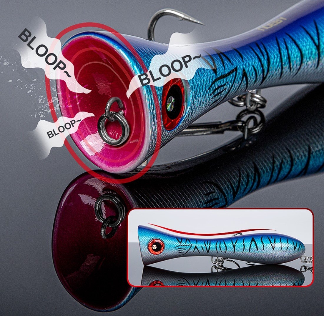 NOEBY Topwater Big Game Popper 205mm 133g Pink/Silver