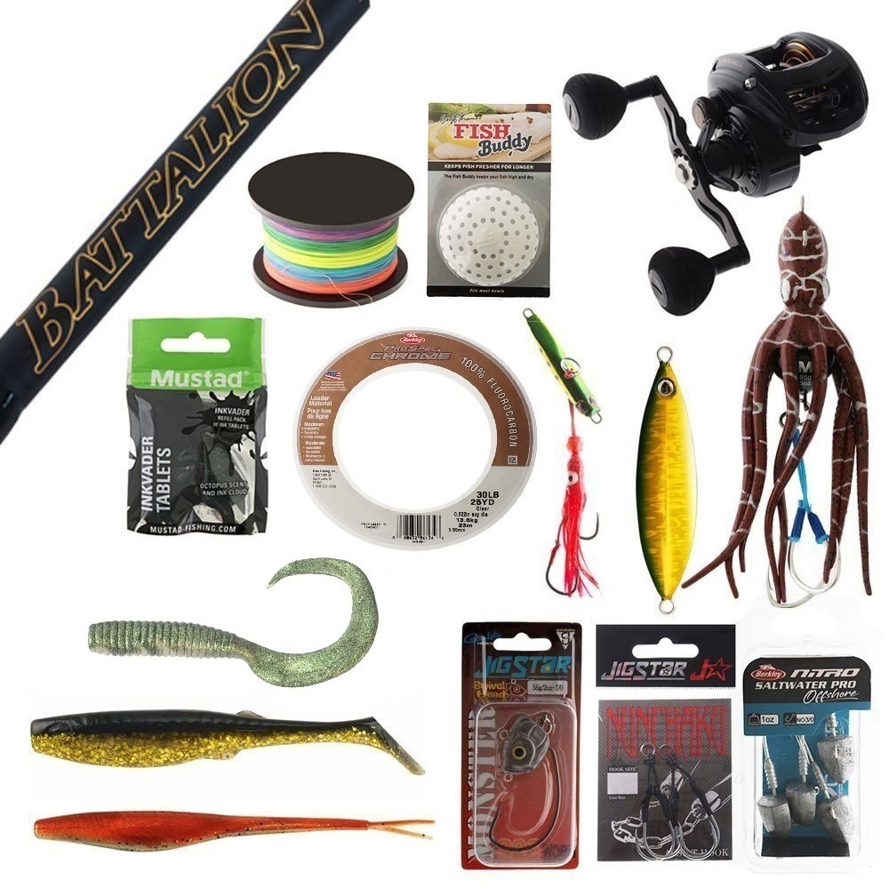Daiwa IC200 Battalion Slow Jig and Softbait Package 6ft 8in 30lb 1pc