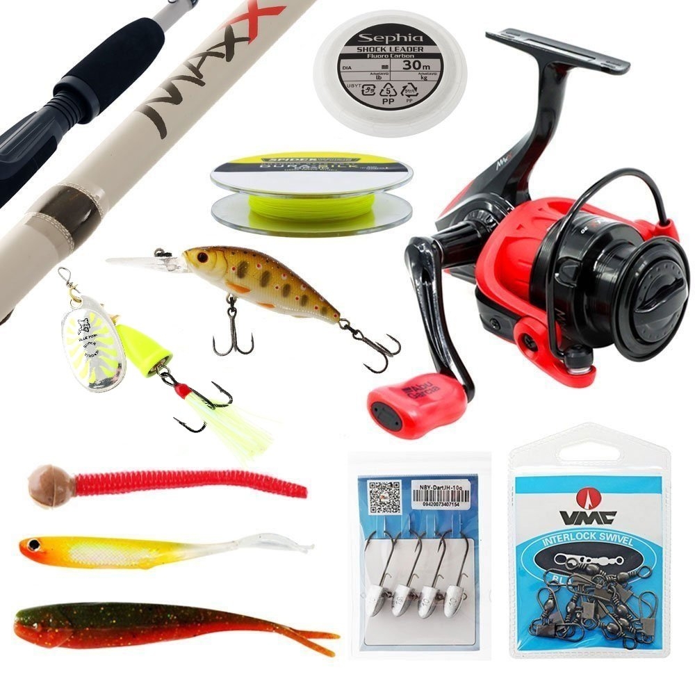 Abu Garcia Max Freshwater Spinning / Softbait Tackle Package 7ft 8in 1-3kg 2pc