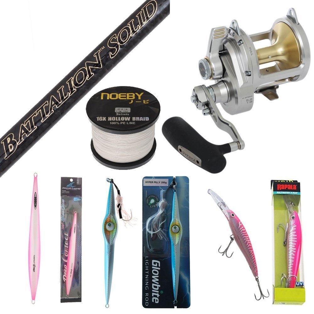 Shimano Talica II Battalion Tuna Jigging/Trolling Package 6ft PE 6-10 80lb-130lb 1pc