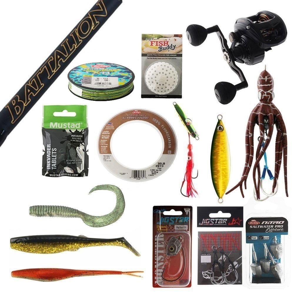 Daiwa IC200 Battalion Slow Jig and Softbait Package 6ft 8in 30lb 1pc