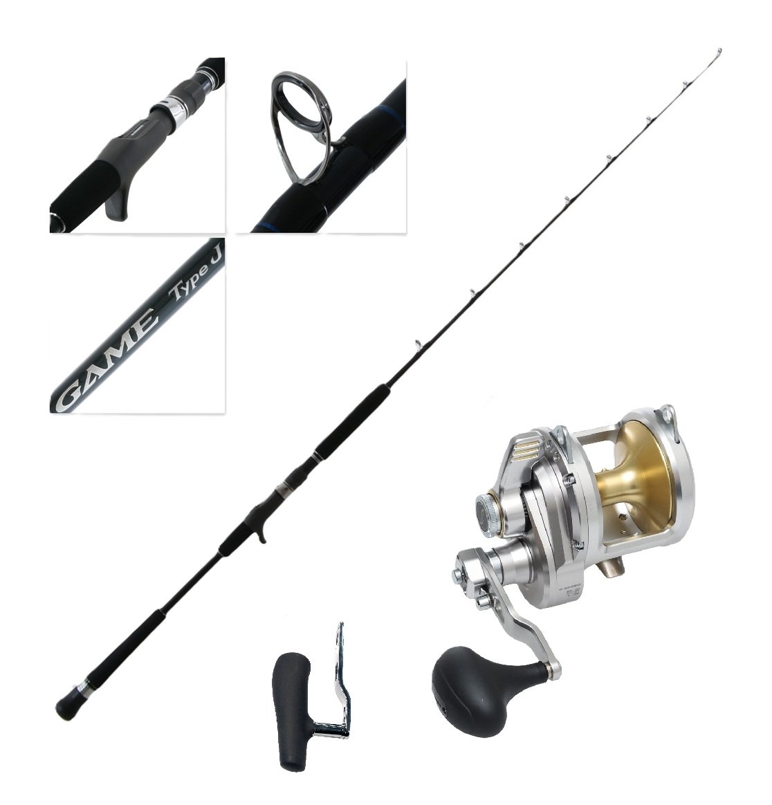 Shimano Talica 20A 2-Speed Game Type J Tuna Jigging Combo 5ft 3in PE8 1pc