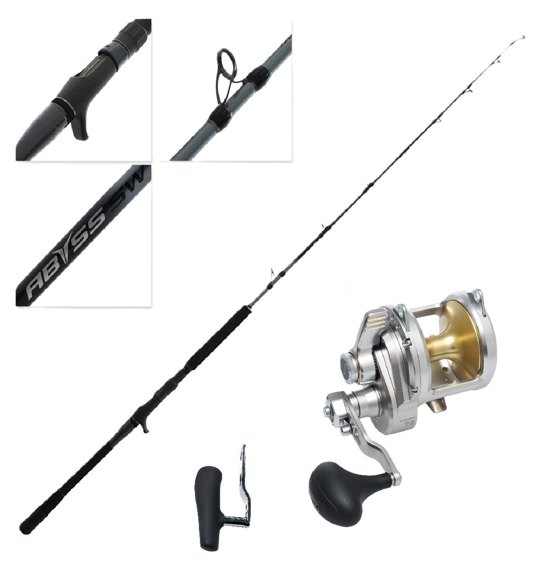 Shimano Talica 20A 2-Speed Abyss Tuna Jigging Combo 5ft 3in 300-400g 1pc