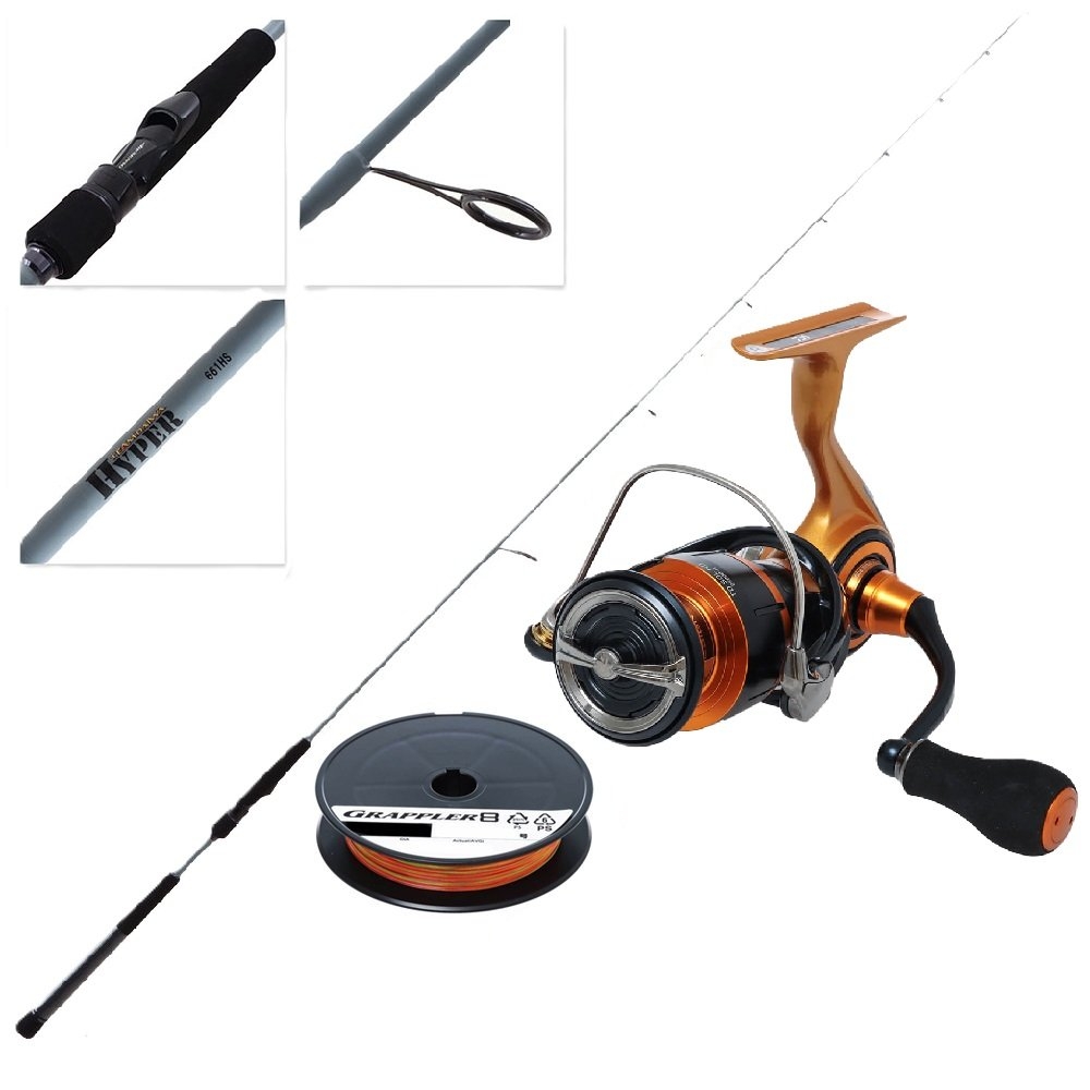 Daiwa TD Sol HD 2500D-H Hyper Soft Bait Spin Combo with Braid 6ft 6in PE1-2 1pc