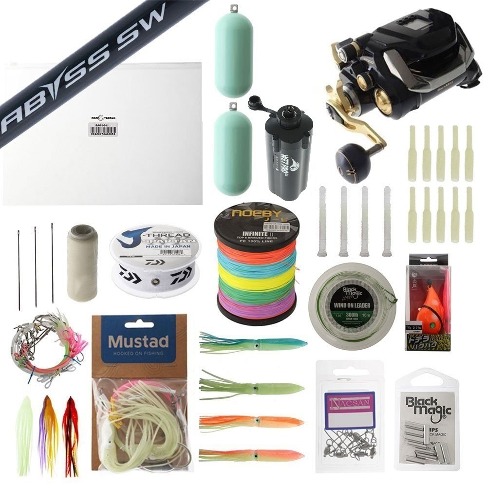 Shimano Beastmaster 12000 Ultimate Electric Deep Drop Value Package 6ft 80-130lb 2pc