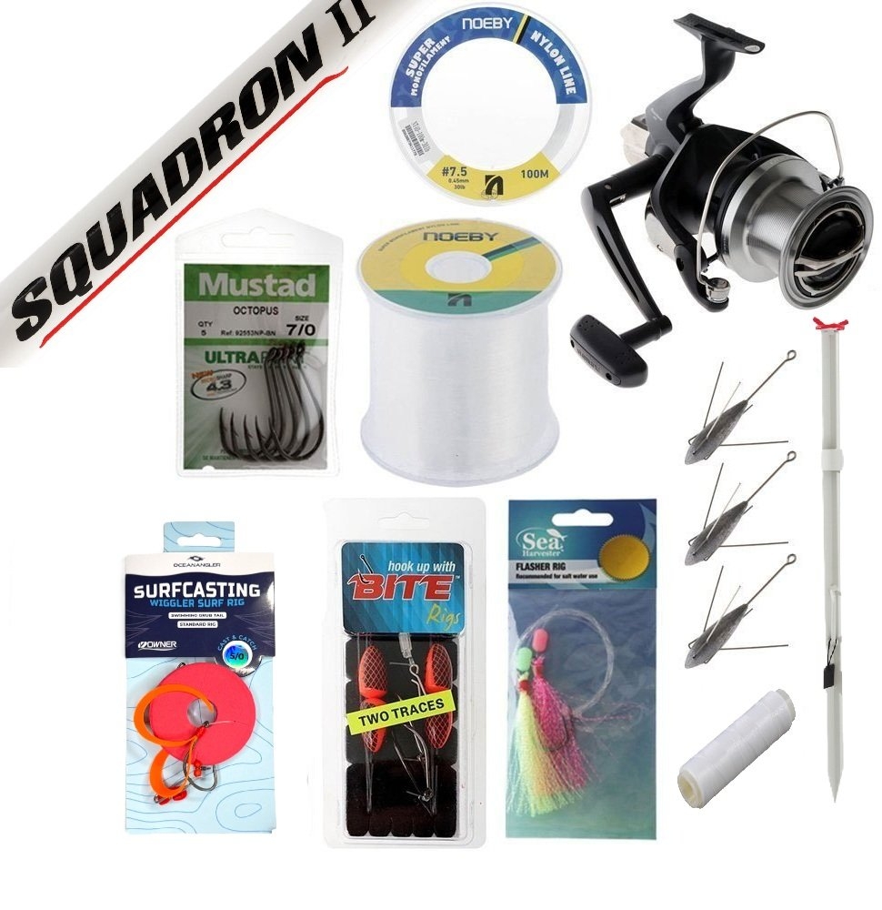 Shimano Beastmaster 14000 Squadron Surfcasting Value Package 14ft 113-170g 3pc