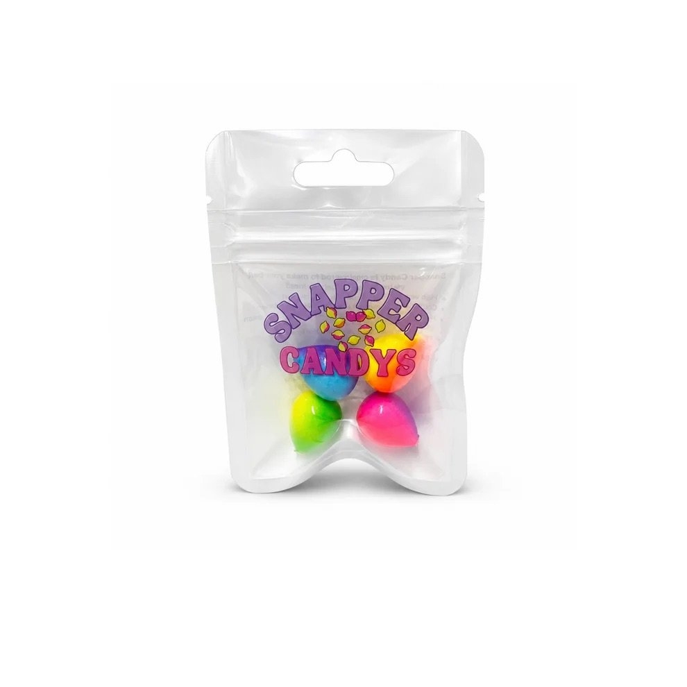 Snapper Candy Contrast Rattle Candy Mixed Attractor Beads 4 Pack