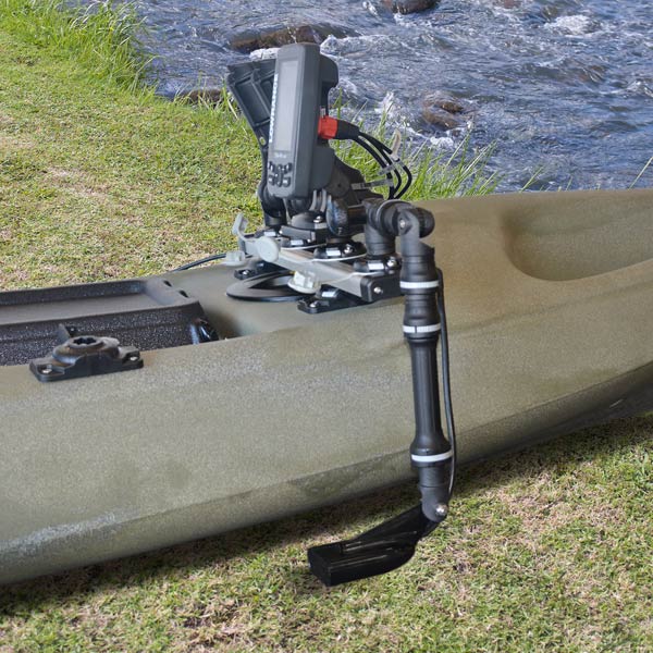 RAILBLAZA Kayak Sounder and Transducer Mount with Rotating Platform Head Unit
