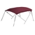 Oceansouth MA-263-2 Stainless Steel 4-Bow Bimini Top 1.7-1.9m Maroon