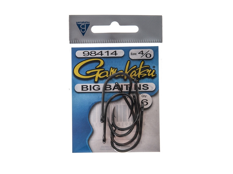 Gamakatsu Big Bait NS Hooks 4/0 Qty 6