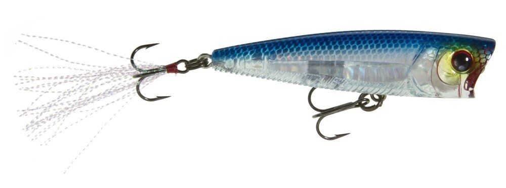 Yo-Zuri 3DB Popper Floating Lure 75mm 10g Prism Silver Black
