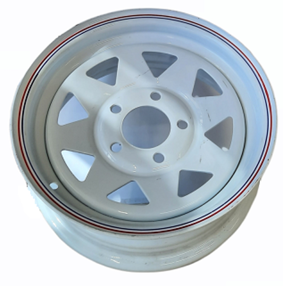 Trojan 13in Wheel Rim White 5in x 4.25in PCD 672kg