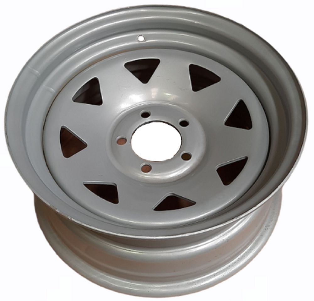 Trojan 16in x 7in Wheel Rim Silver 5in x 4.5in PCD