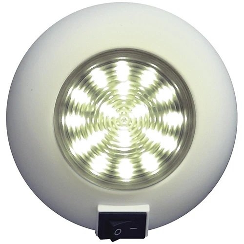 SeaSense 12 LED Accent Light with Switch Surface Mount White 12V
