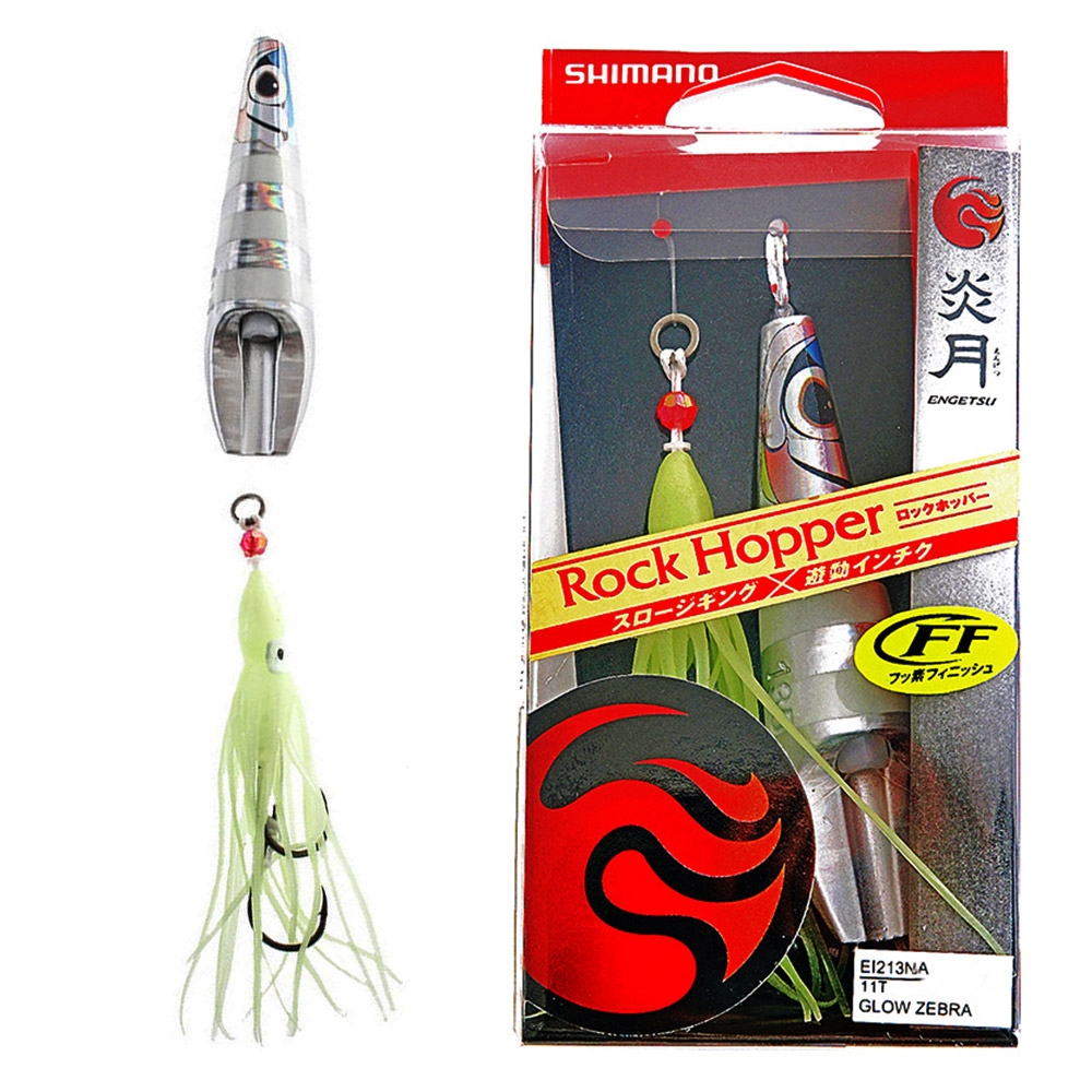 Shimano Rock Hopper Inchiku Slider Jig Glow Zebra 135g