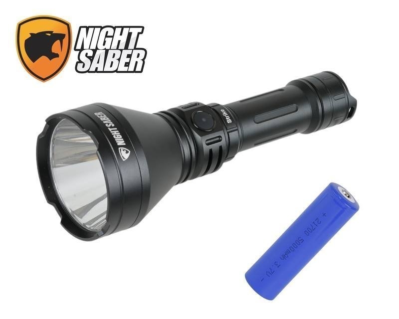 Night Saber Strike LED Torch 1250 Lumens Battery Included