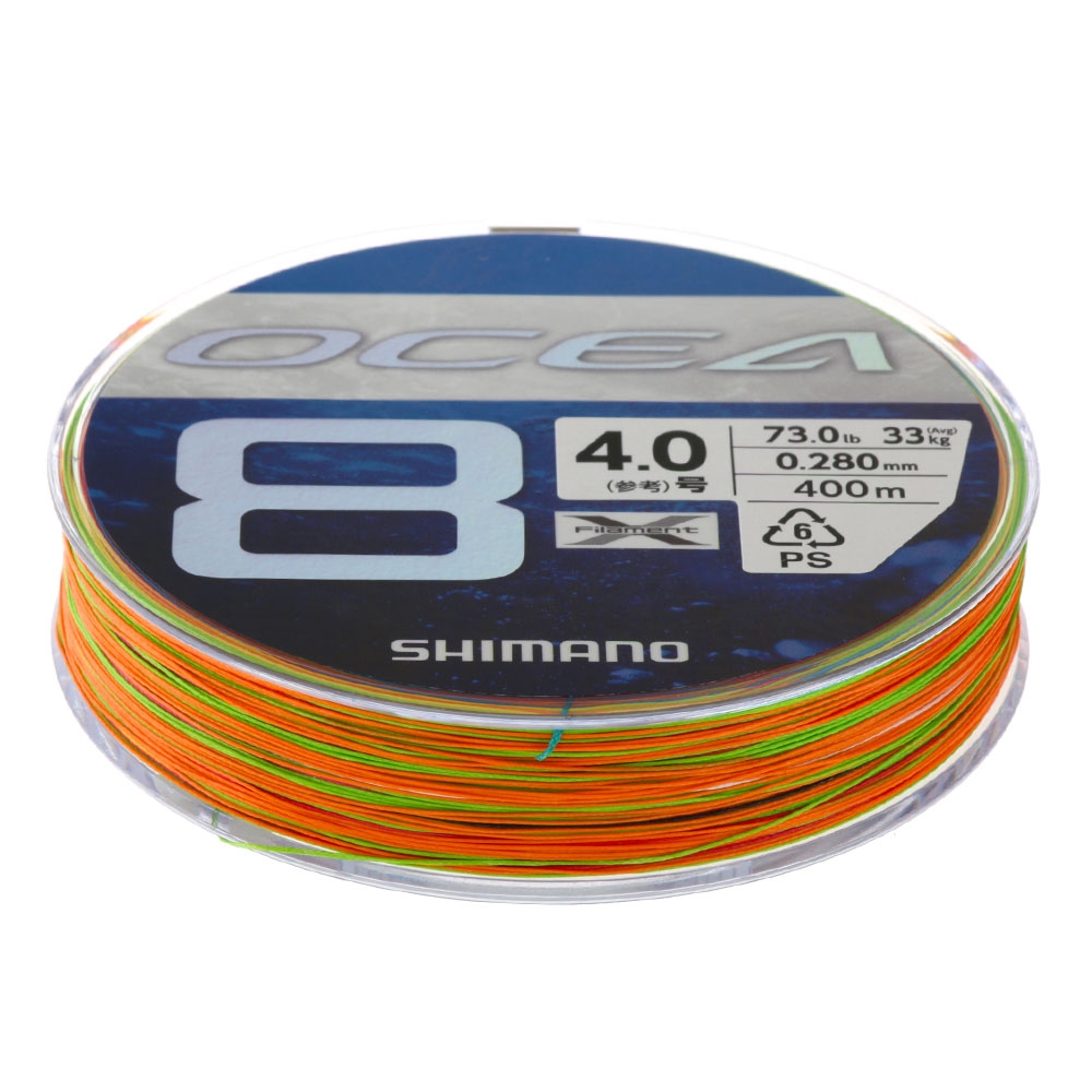 Shimano Ocea 8 Jigging Braid Multicolour 73lb PE4 400m