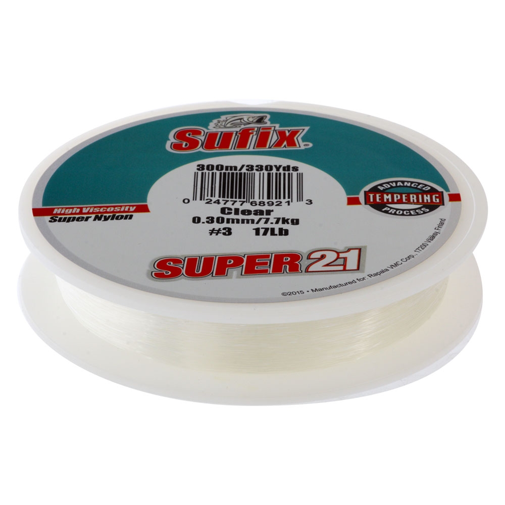 Sufix Super 21 Clear Monofilament 300m 7.7kg 0.30mm