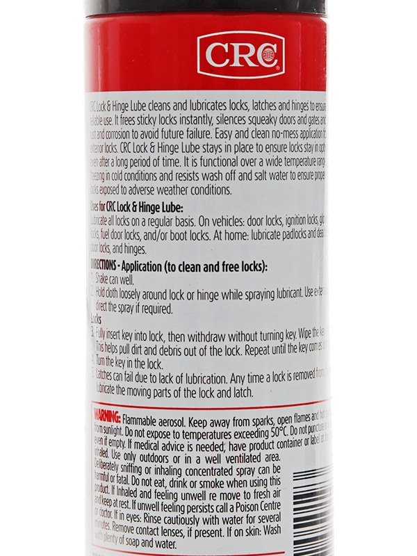 CRC Lock & Hinge Lubricant Aerosol 210ml