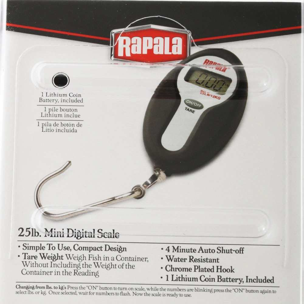 Balança Digital Rapala Digital Scale 50lb/25kg RSDS-50 Balança Digital Rapala Digital Scale 50lb/25kg RSDS-50