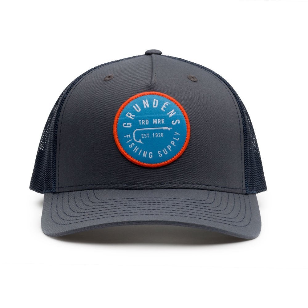 Grundens Hook Snapback Trucker Cap Ombre Blue/Navy