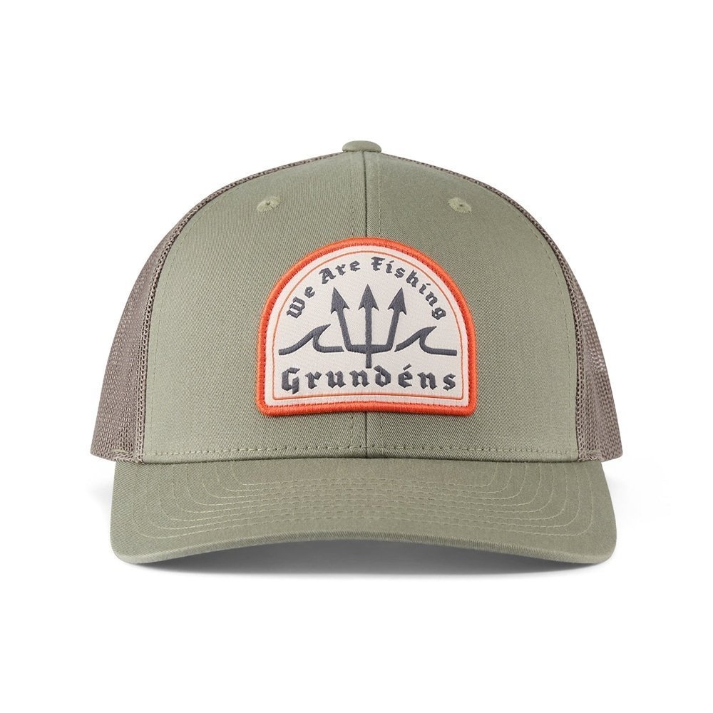Grundens Poseidon Trucker Cap Loden Green