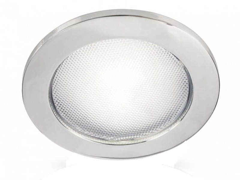 Hella Marine EuroLED 150 Recessed Touch Lamp Warm White - White Plastic